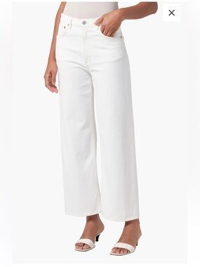 AGOLDE Ren High Waist Wide Leg
Jeans (White Milk) 25